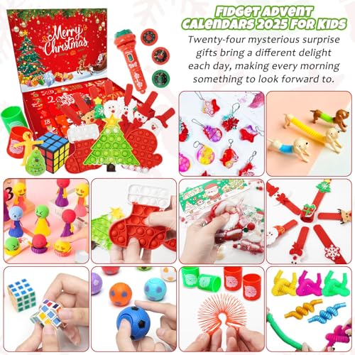 24 Days Christmas Countdown Calendar Fidget Toy W915140