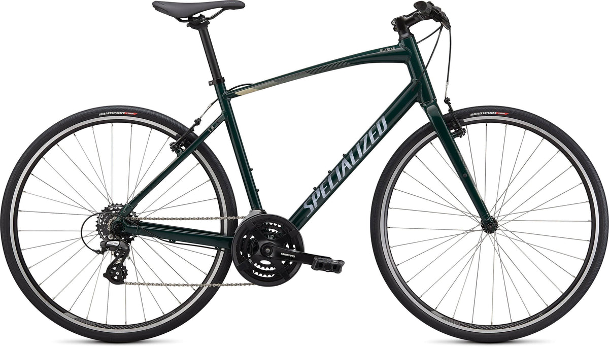 Gloss Forest Green / White Mountains / Satin Black Reflective Bicycle J6443
