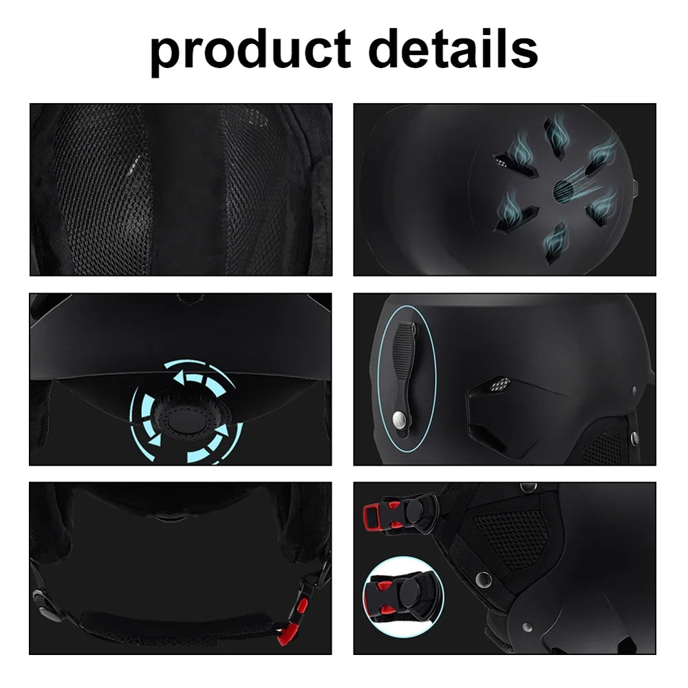 Winter Warm Cycling Helmets with Adjustable Safety M317509