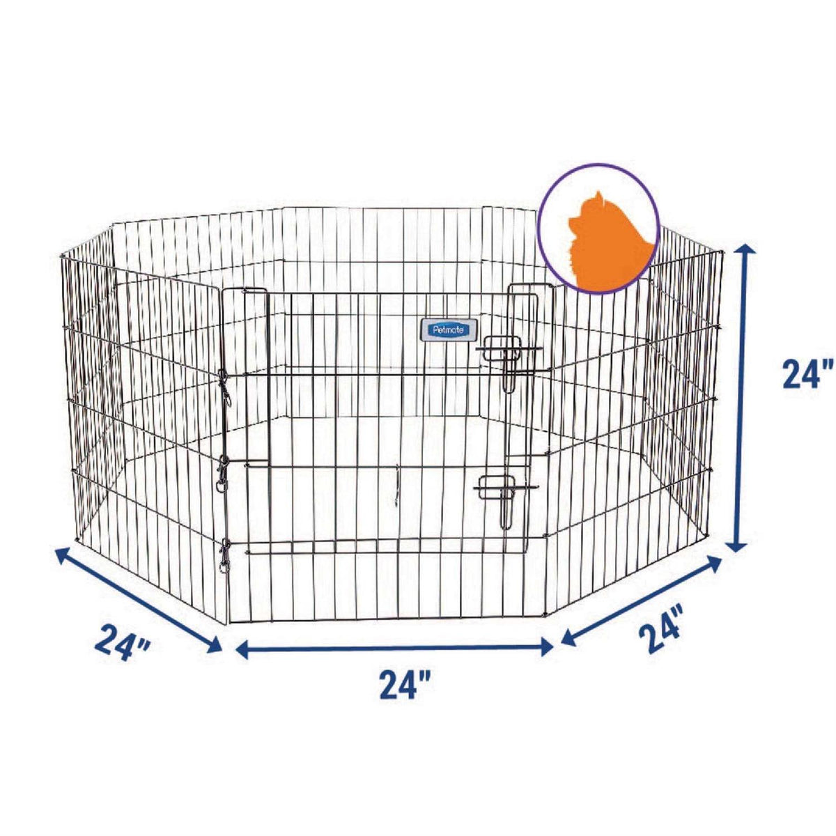 Exercise Pen with Door D118574