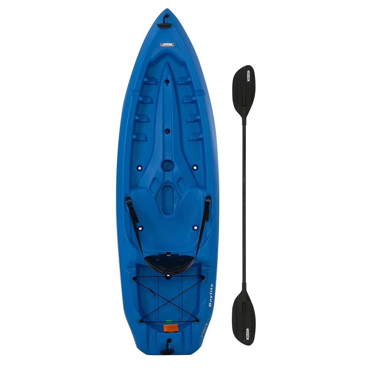 8 ft Sit-on-top Kayak with Paddle, Dark Blue H1015