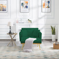 Green Convertible Chaise Lounge Sofa Bed U6506