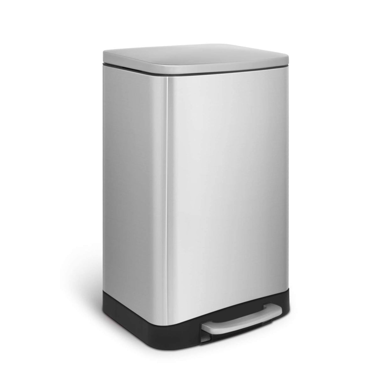 40-Liter Fingerprint Free Brushed Stainless Steel Step-On Trash Can J44782