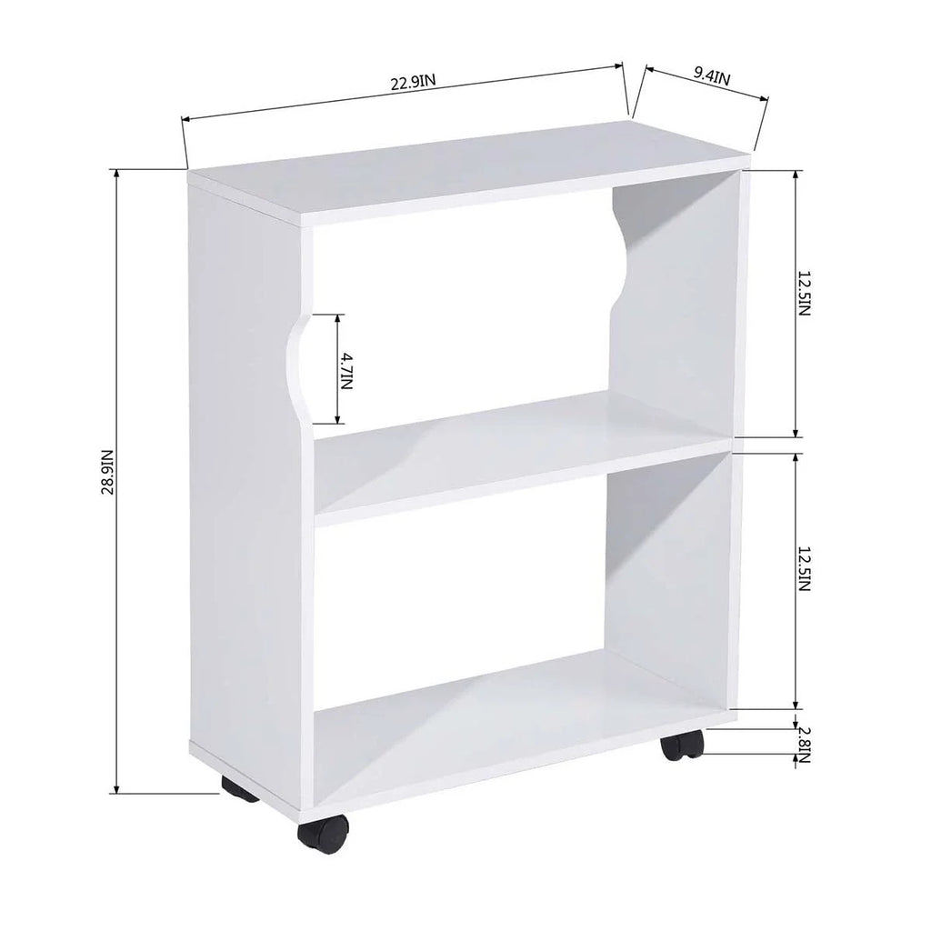 L Shape Computer Desk with Bookcase F915554
