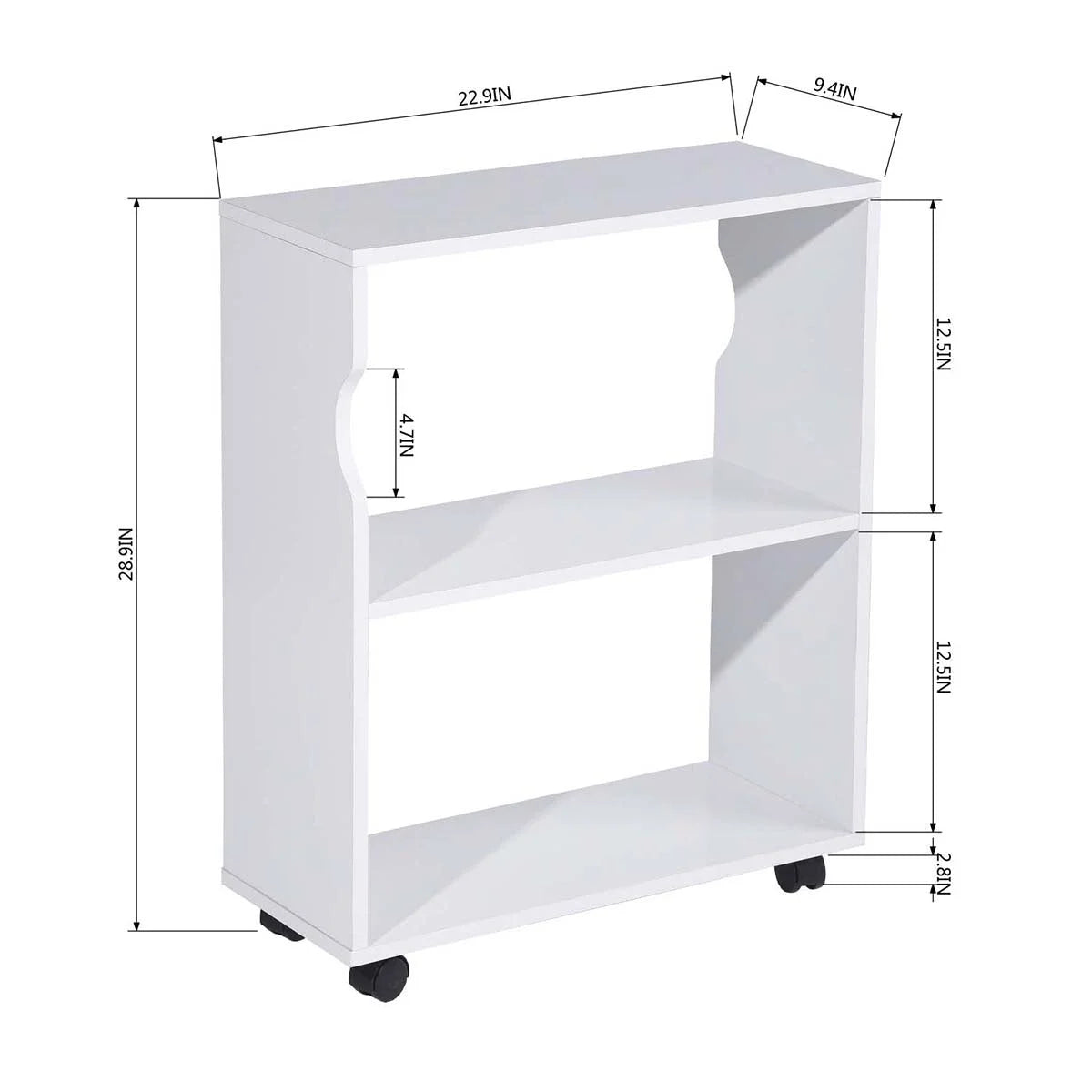 L Shape Computer Desk with Bookcase F915554