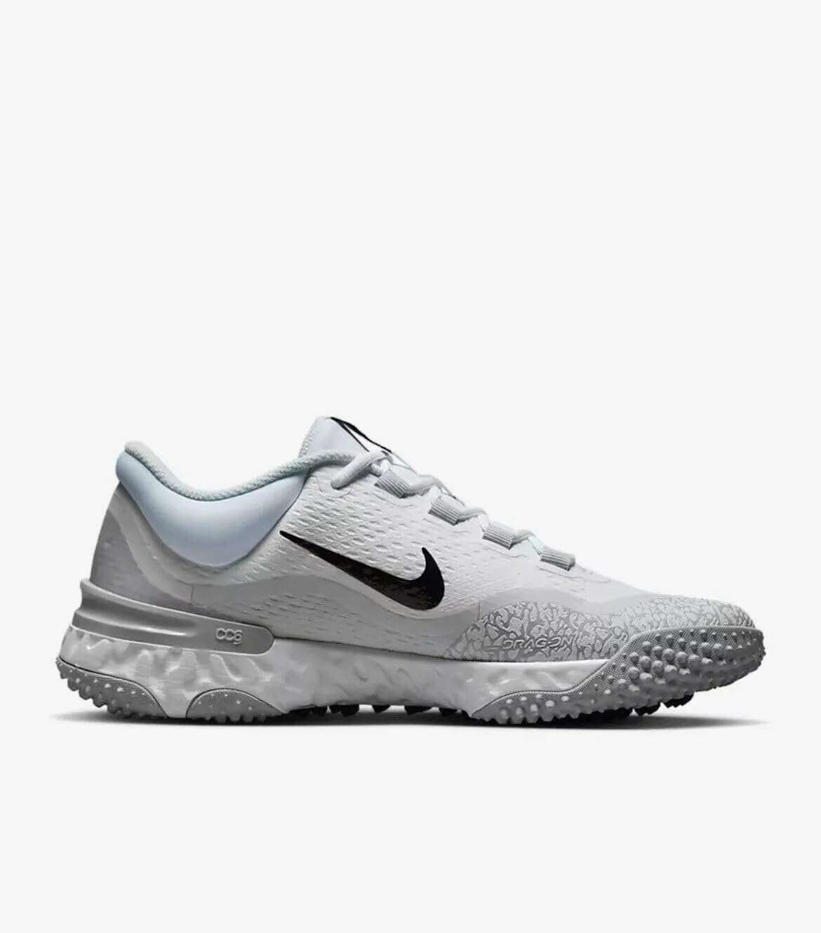 Grey/White Baseball Turf Shoes K71398