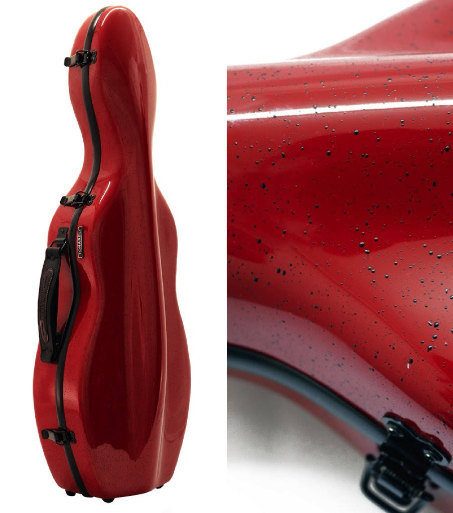 Red 4/4 Fiberglass Violin Case O939588