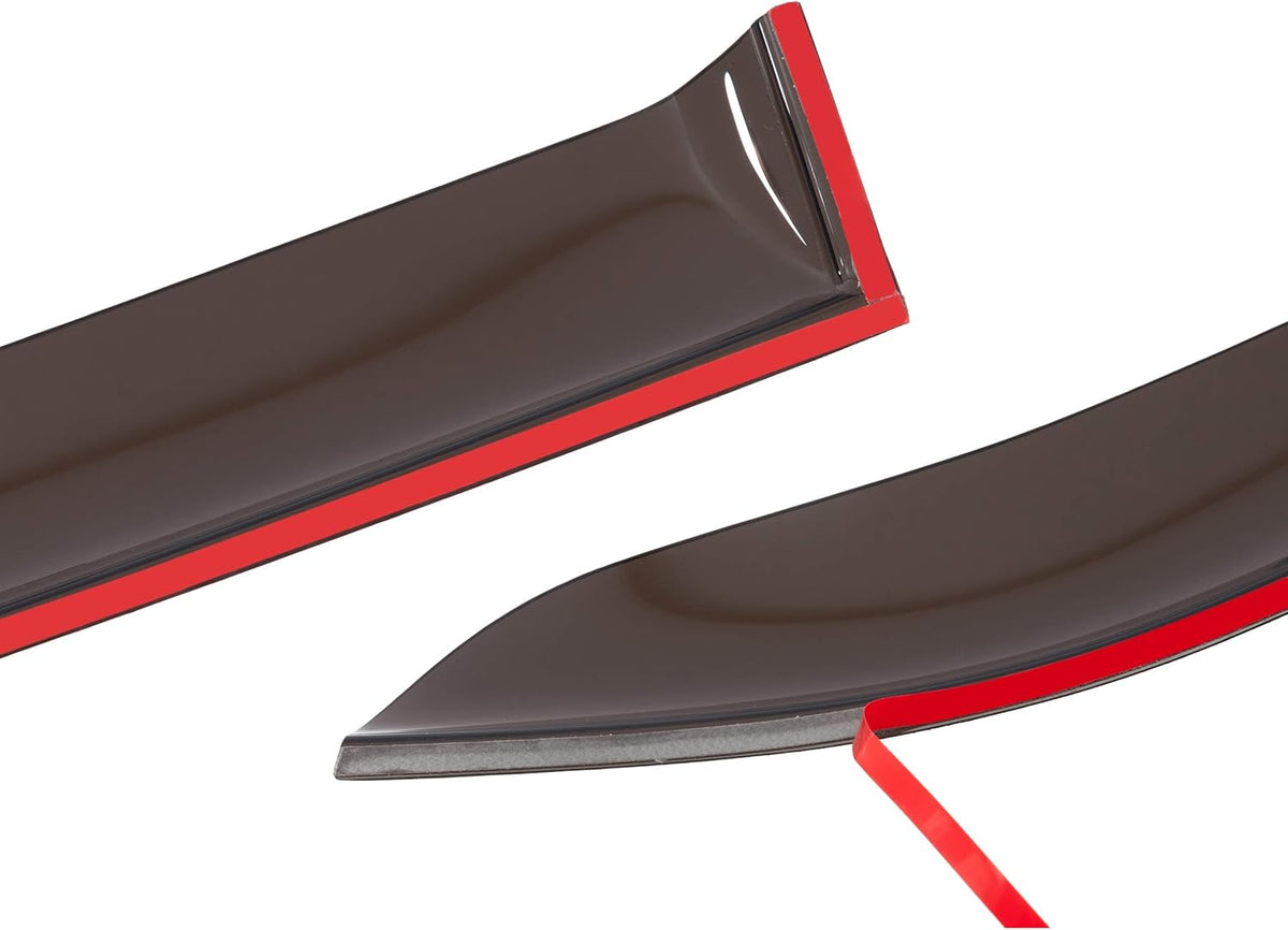 4 Pieces Tape-on Side Window Deflectors for Ford Fiesta Sedan U318