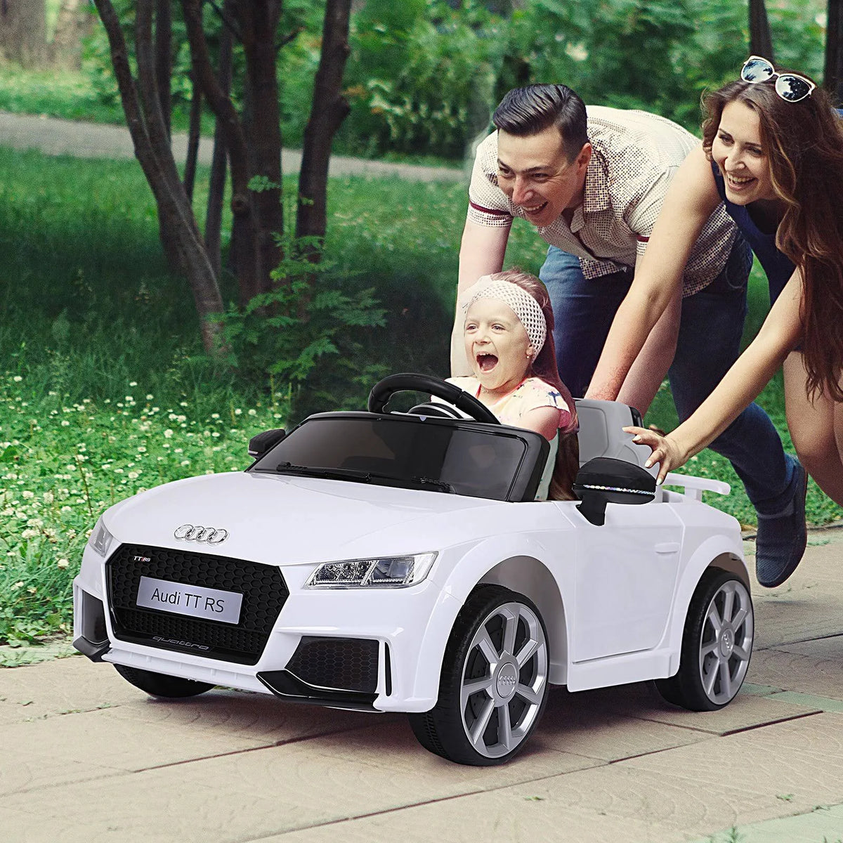 6V Kids Electric Ride on Toy Car with Remote Control - White D74722