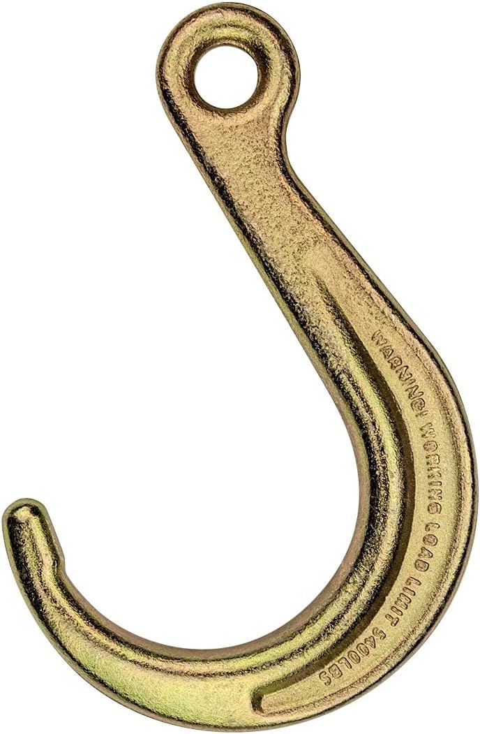 Towing Chain Bridle with 8 Inch J Hooks and Alloy T Hooks, Grade 70 Chain, 40 Inches Long, 4,700 Pound Safe Working Load B163