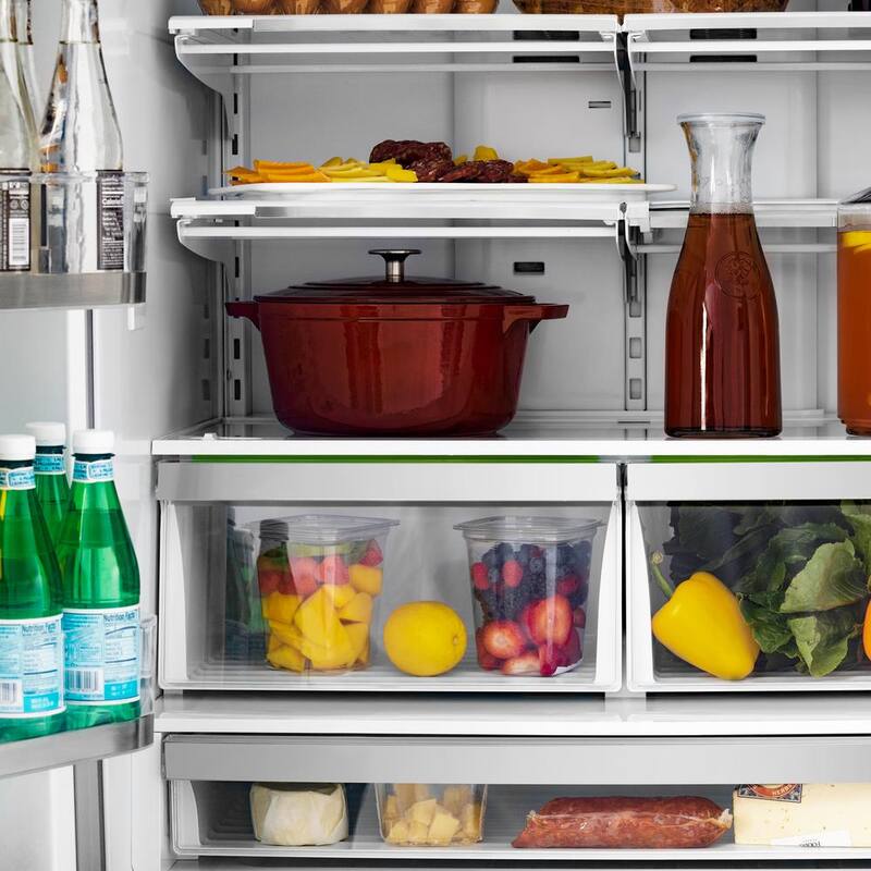 36 in. 4-Door French Door Refrigerator with Ice Maker in Stainless Steel F969553