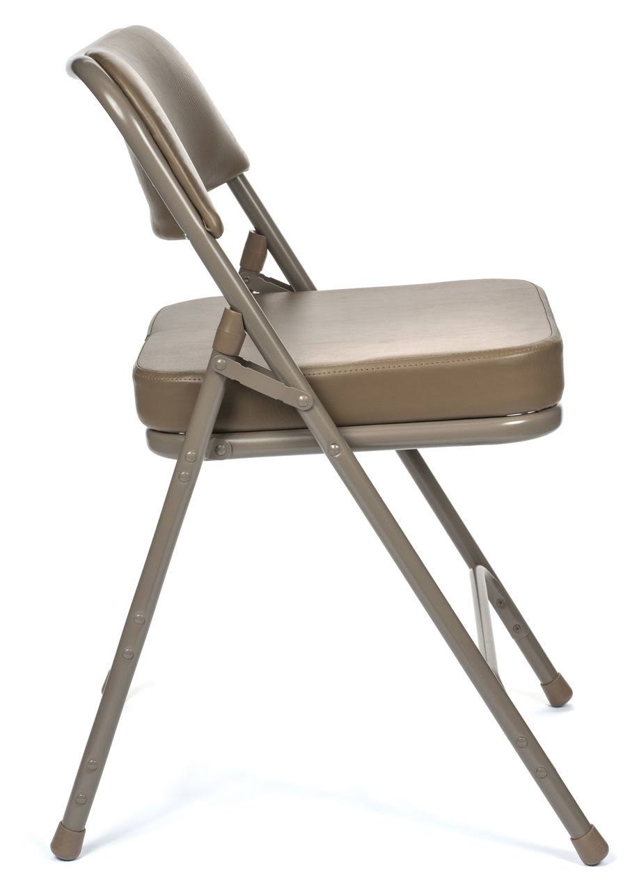 Beige Folding Card Table and 2 Chair Set P4950