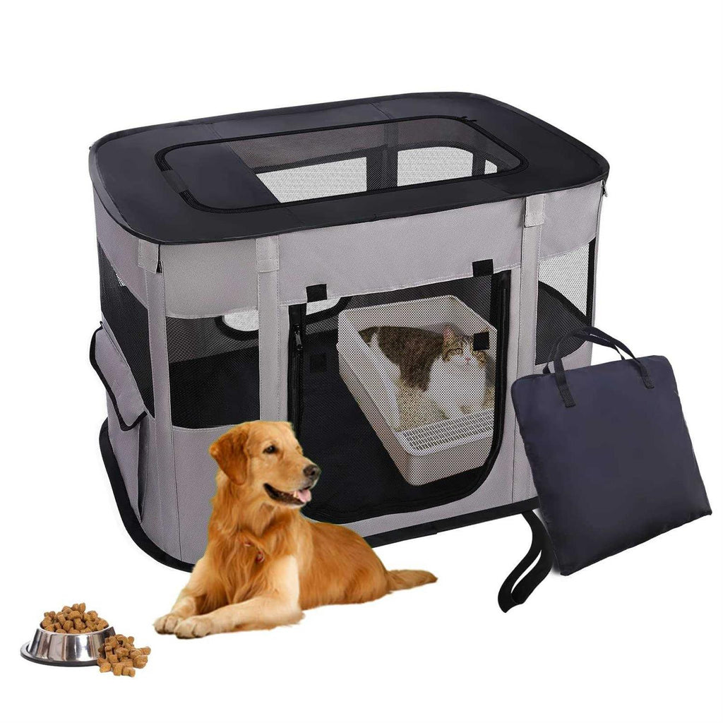 Portable Pet Playpen Collapsible Crates Kennel Y419637