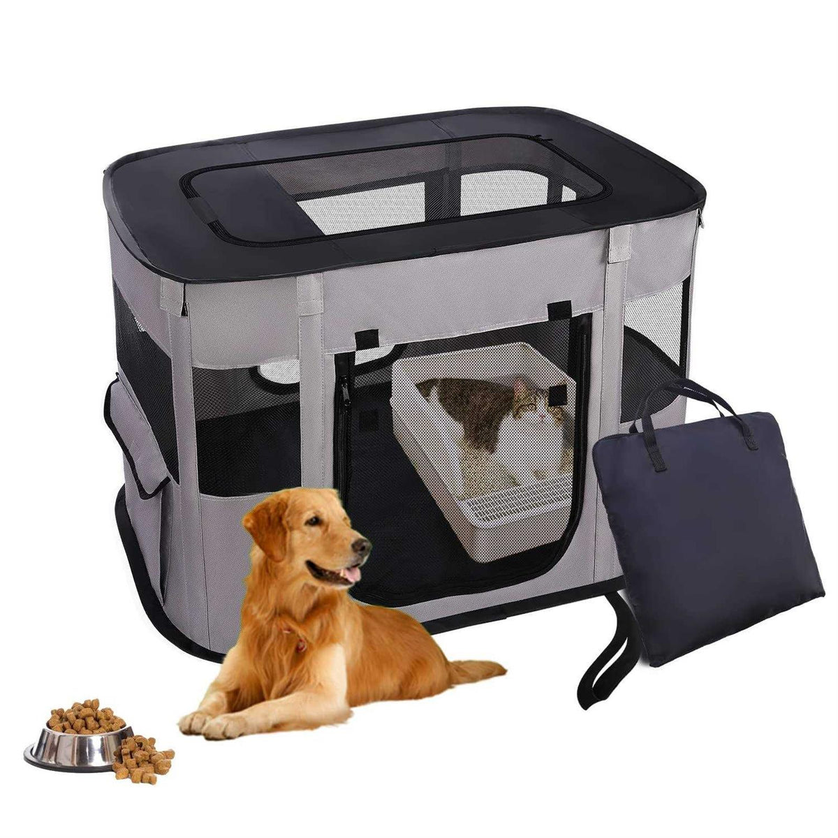 Portable Pet Playpen Collapsible Crates Kennel Y419637