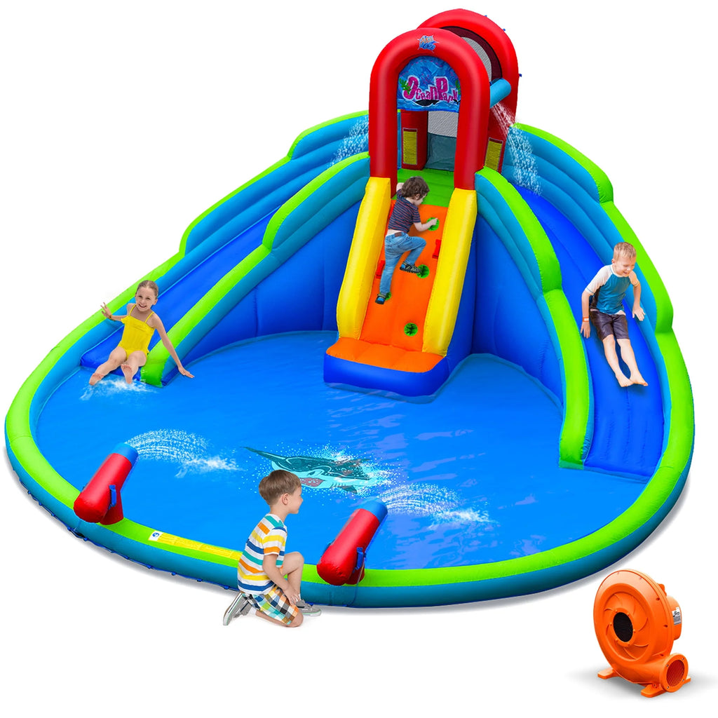 Inflatable Wet & Dry Bounce House with Blower X57775