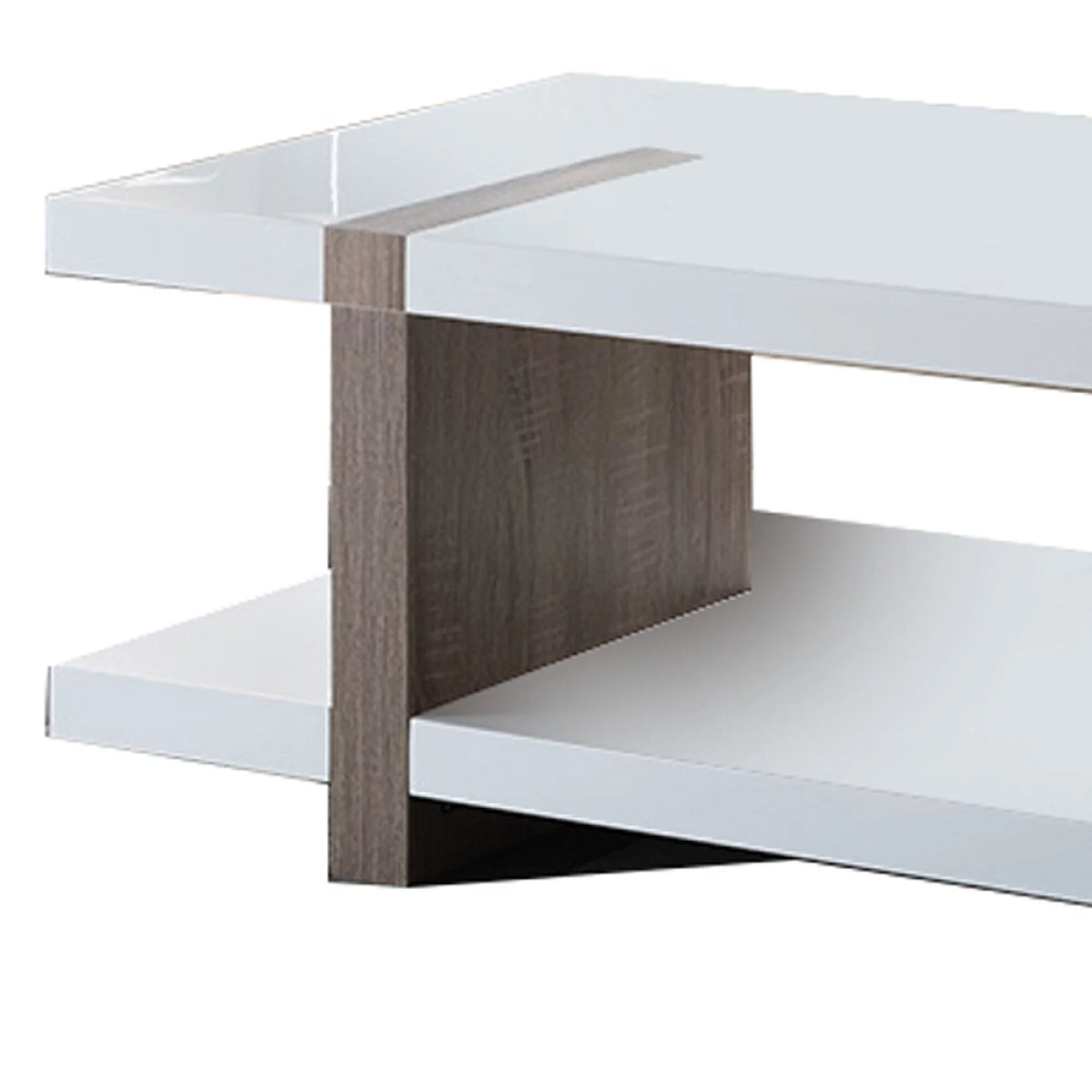 White and Brown Wooden Coffee Table N79660