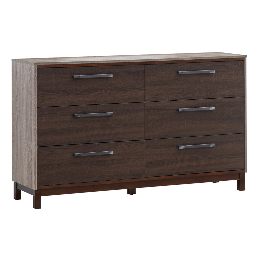 Brown 6 Drawer Dresser P491339