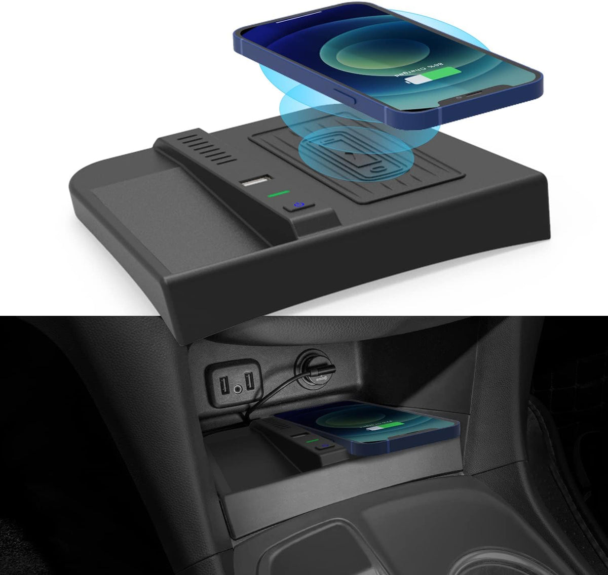 Wireless Charging Center Console Organizer O690360