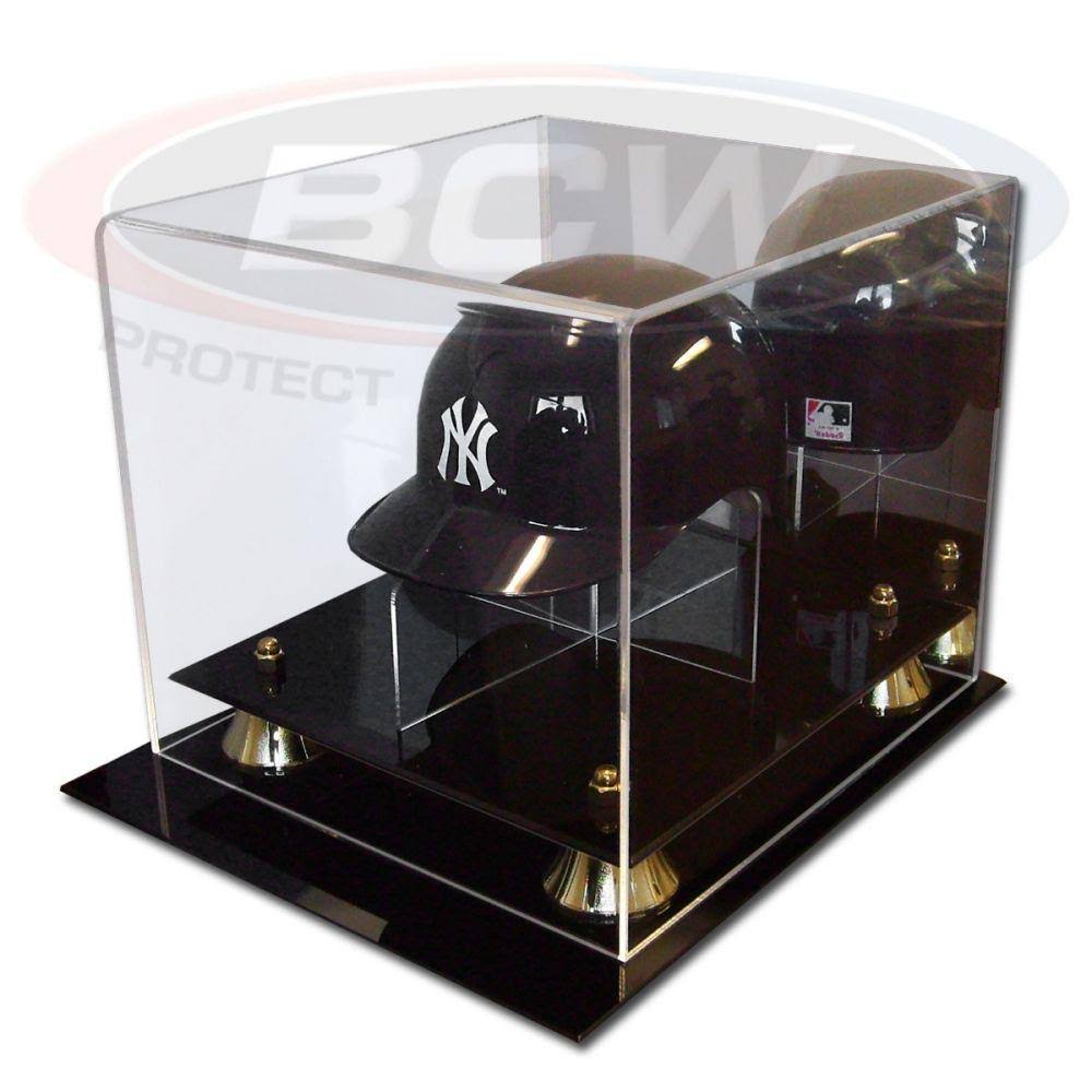 Mini Baseball Helmet Display Case with Stand O606