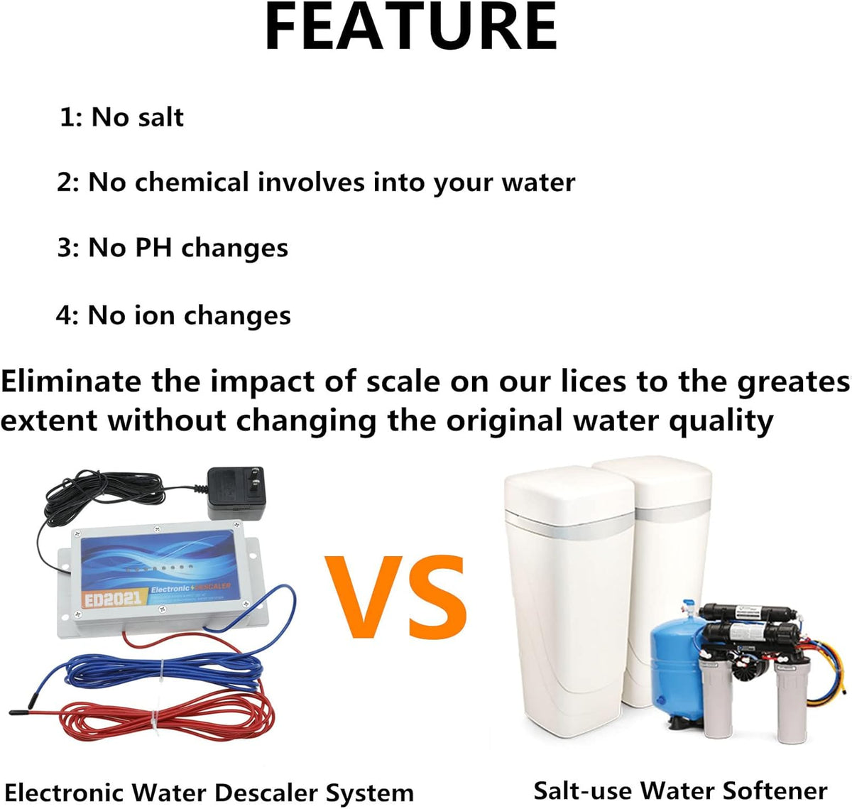 Salt Free Electronic Water Descaler System K732526