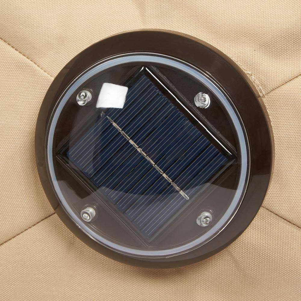 Cafe Aluminum Solar Patio Umbrella G316845