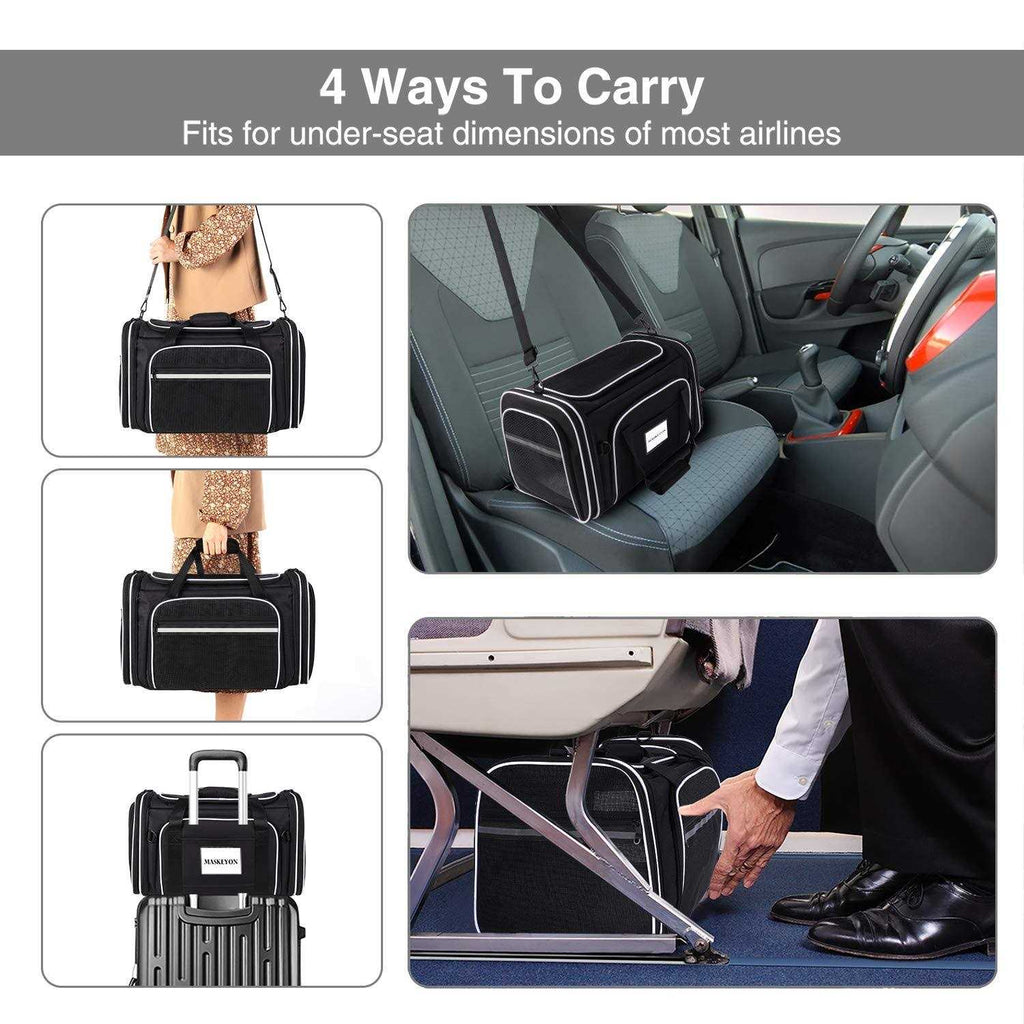 Soft Sided Pet Carrier 4 Expandable Collapsible G2793
