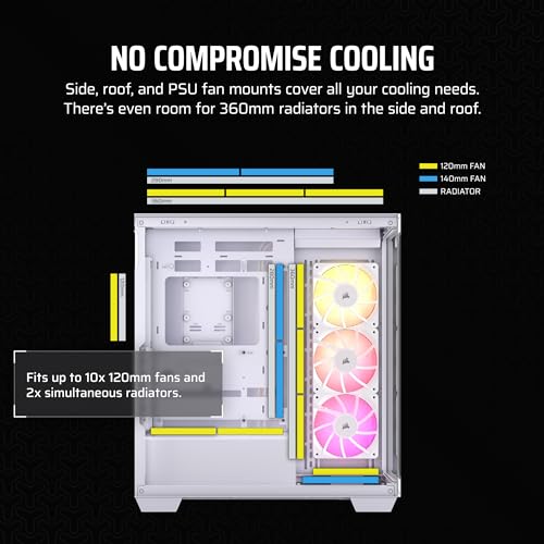 Black Mid-Tower ATX PC Case with Tempered Glass E445