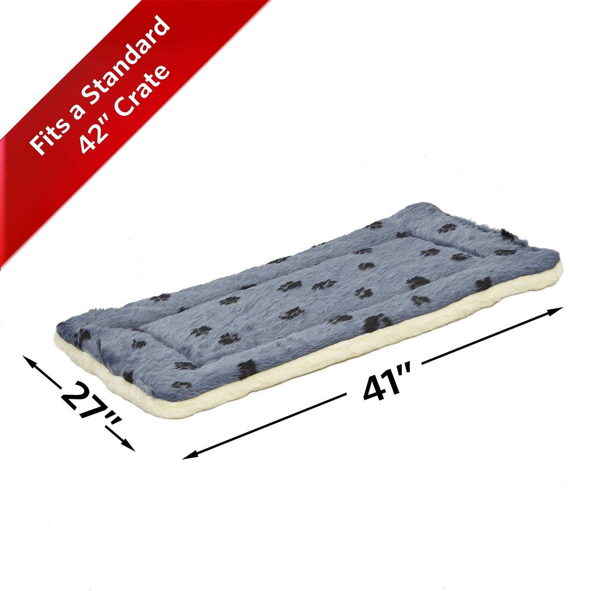 Reversible Paw-Print Pet Bed P864802
