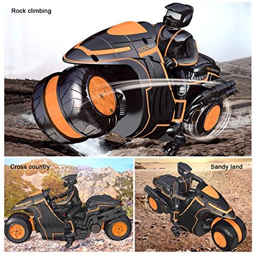 Remote Control Motorcycles 2WD High Speed 2.4Ghz with Riding Figure D376