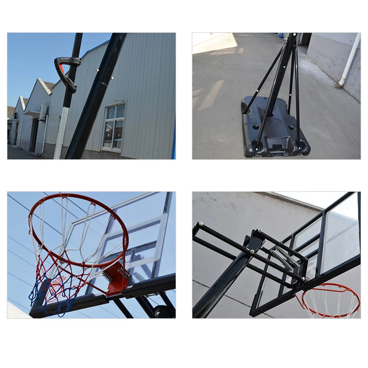 54 in. Portable Basketball Hoop System, 7.5 - 10 ft. Height Adjustable P8932