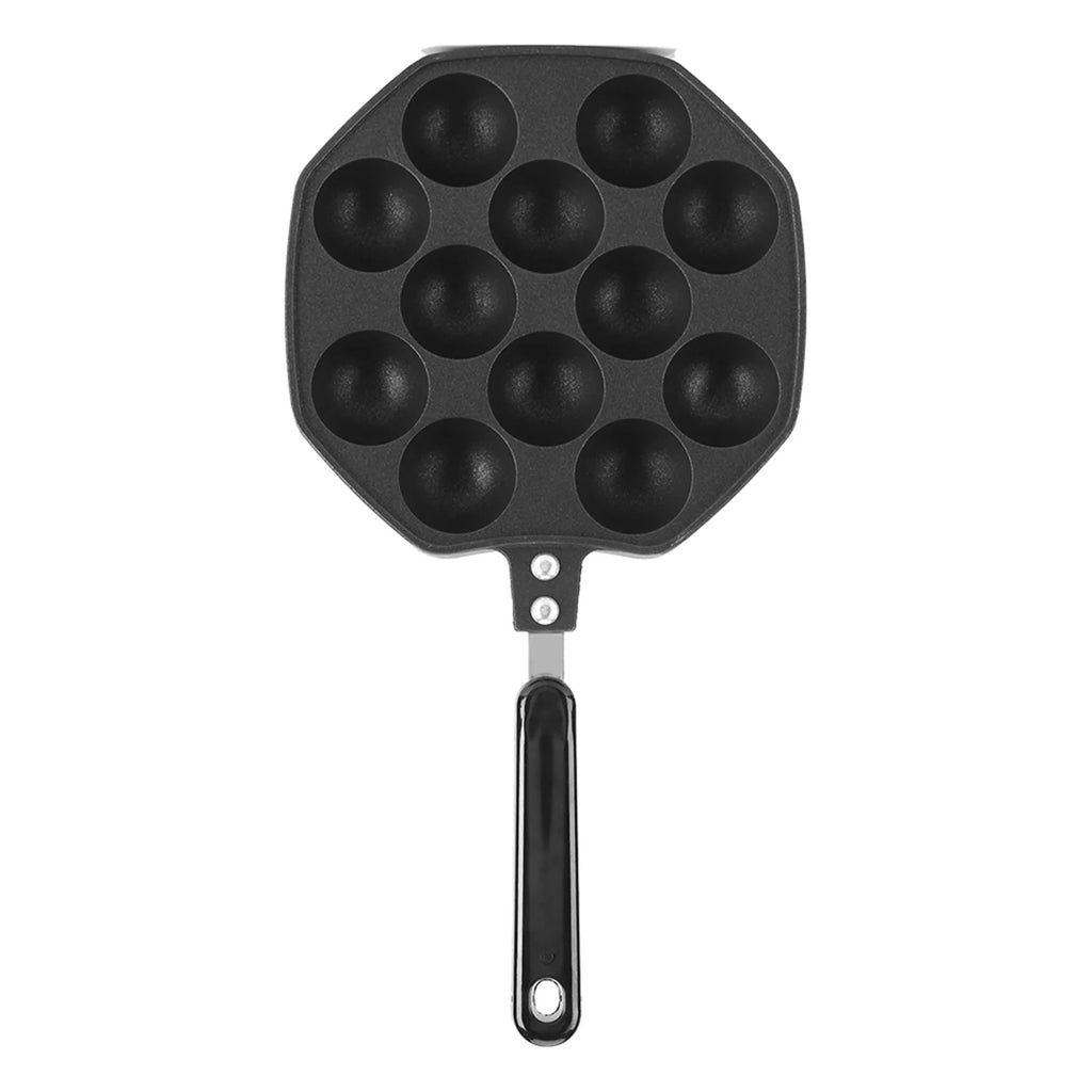 Black Non Stick Aluminum Aebleskiver Pan B34838