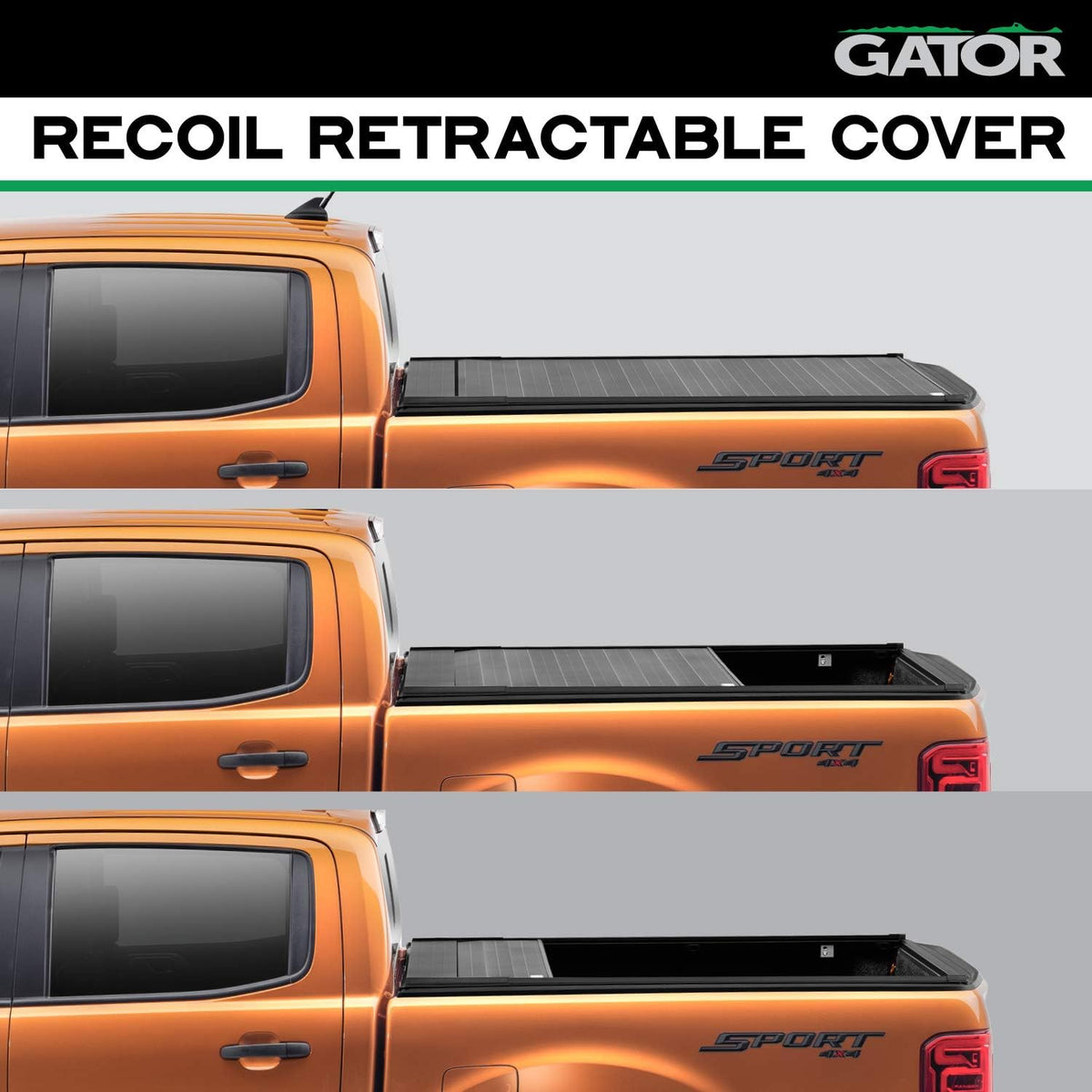 Retractable Truck Bed Tonneau Cover P34306