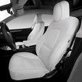 White Nappa Leather Seat Protector with Armrest Cover V76351