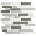 12 in. x 12 in. Textured Glass Mosaic Tile T328