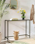 Black Glass Console Table R320