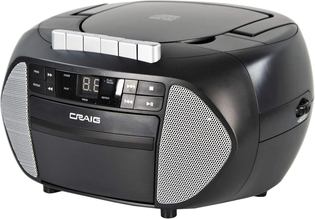 CD Boombox with AM/FM Stereo Radio and Cassette Player Recorder, Pack of 2 Y390
