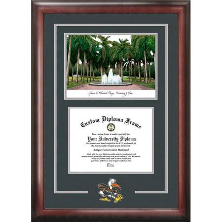 Brown University of Miami Spirit Graduate Frame X50100