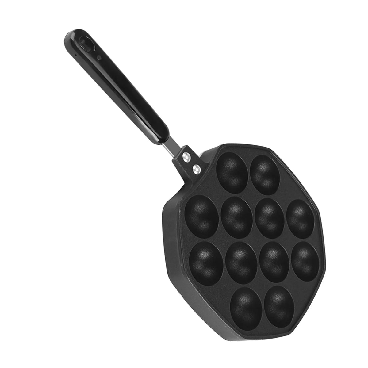 Black Non Stick Aluminum Aebleskiver Pan B34838