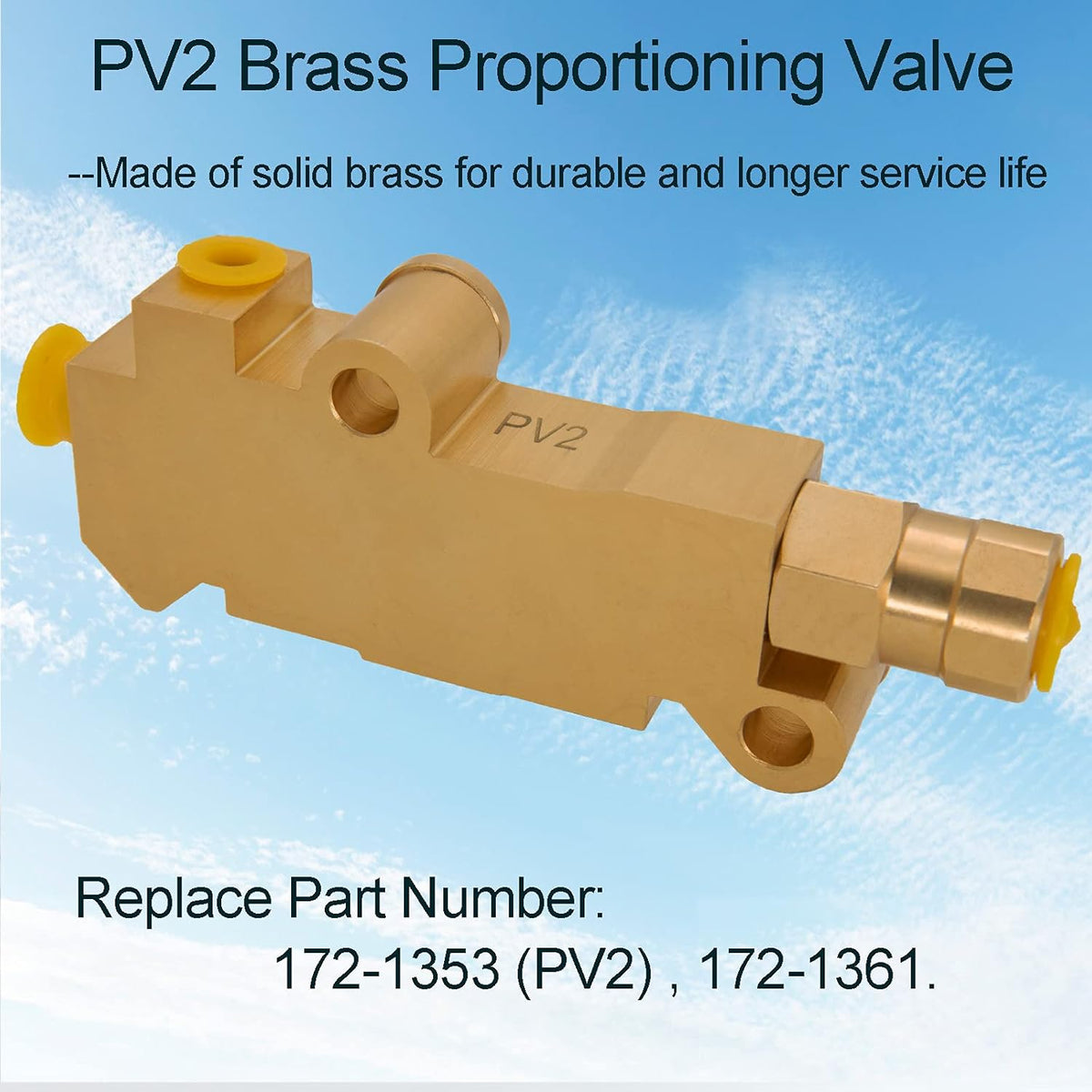 Combination Proportioning Valve, Disc Front Drum Rear Brass Pack of 2 T484