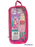 Pink 12" Fashion Doll Carrier with 3 Dolls B64947