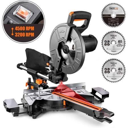 10-Inch Sliding Compound Miter Saw with Iron Blade Guard O220505