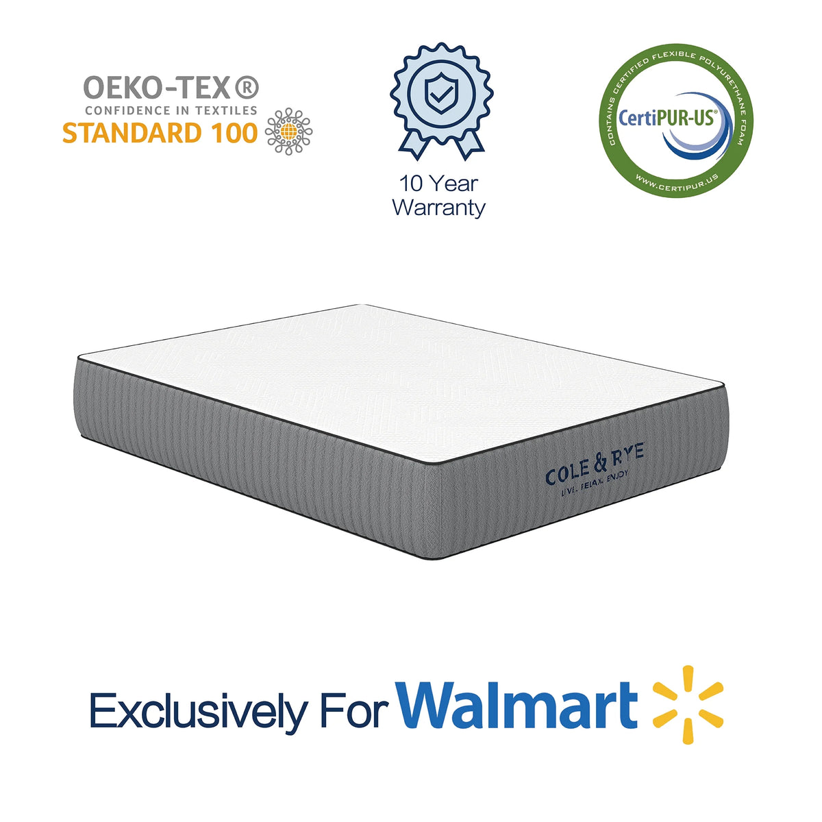 12" Medium Firm Hybrid Gel Memory Foam and Spring Mattress, King T769628