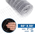 14 Gauge Galvanized Welded Wire Mesh 2 inch by 4 inch 5 ft. x 50 ft. R15063