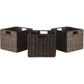 3 Piece Small Foldable Baskets in Chocolate O1028