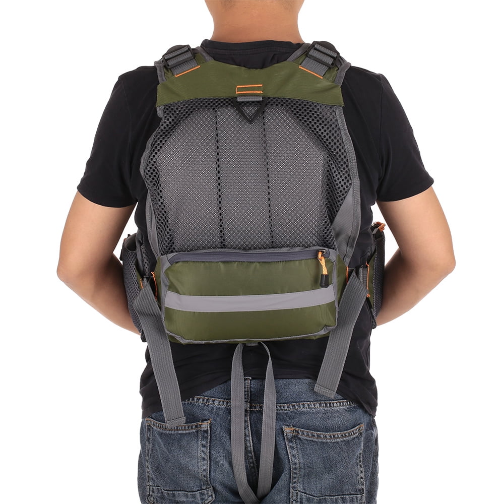 Breathable Utility Vest with 11 Zippered Pockets and Reflectors F326