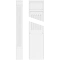 Fluted PVC Pilaster with Decorative Capital and Base (Pair) P435845