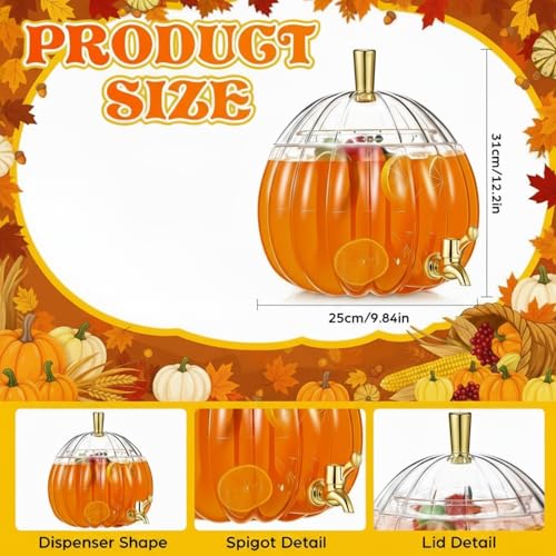2 Pack 1.3 Gallon Plastic Beverage Dispenser with Spigot V68156
