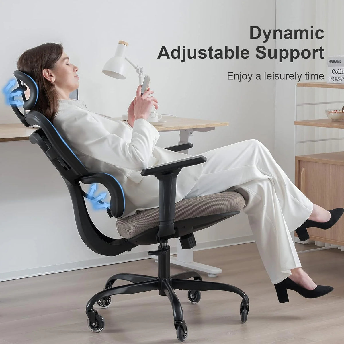 Ergonomic Mesh High Back Office Chair with Headrest J43230