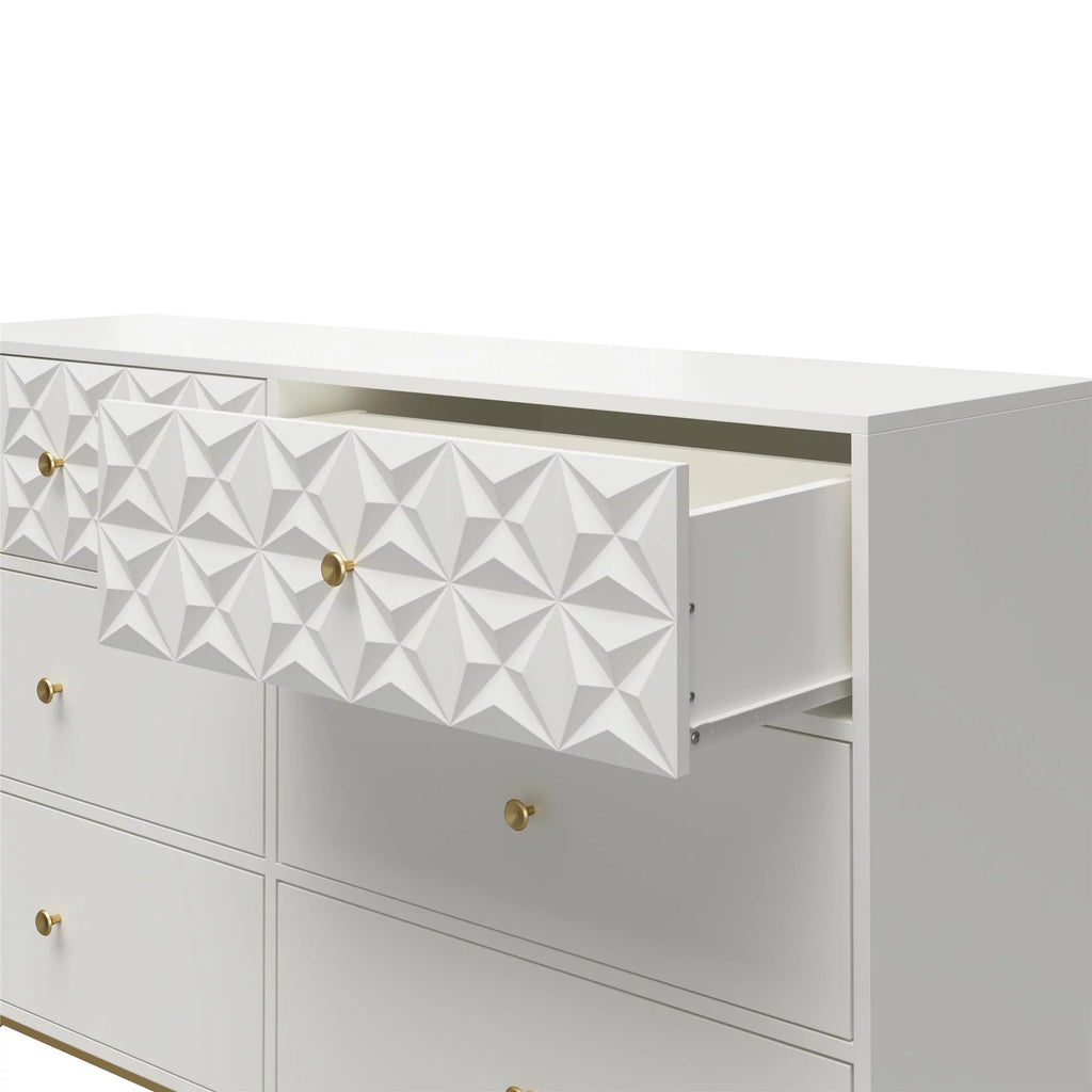 White 6 Drawer Dresser S111670