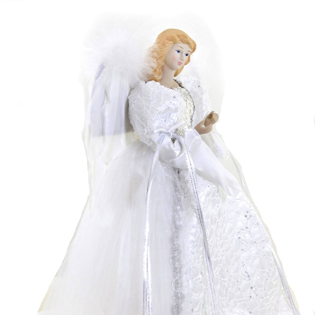 Snow White Angel Feather Wings Christmas Tree Topper W901